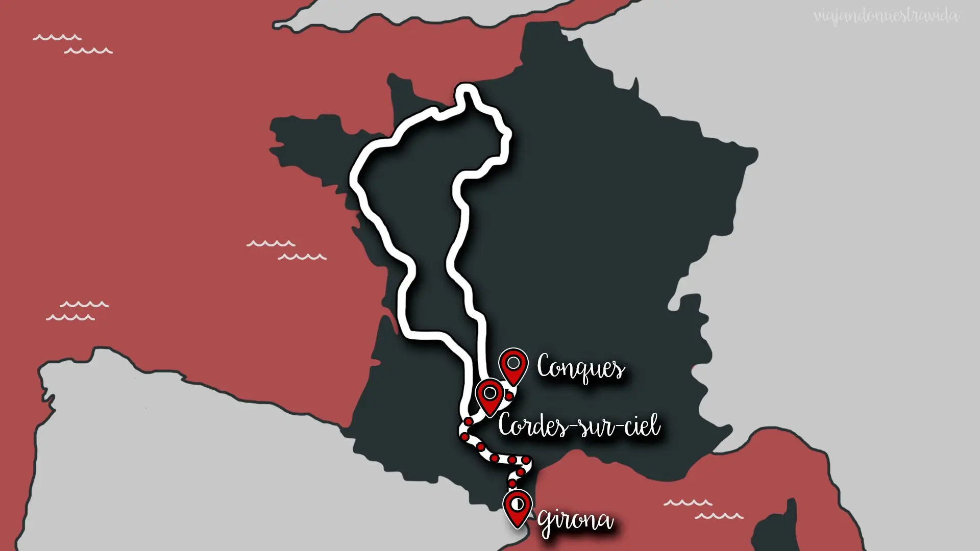 Cordes-sur-Ciel y Conques Cordes-sur-Ciel y Conques